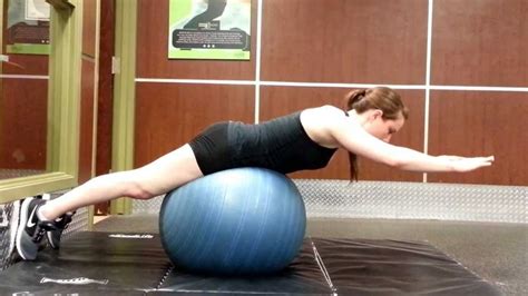 Physio Ball Extensions Core And Back Strengthening Ball Exercises
