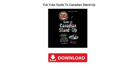 Yuk Yuks Guide To Canadian Stand Up Audio Books Yuk Yuks Guide To