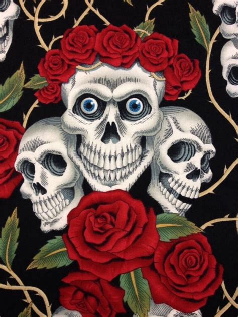 Rose Tattoo Skull Rose Biker Goth Grateful Dead Outsider