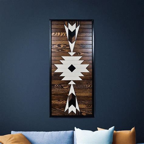 Geometric Wooden Wall Art Handmade Wood Wall Hanging Decor Etsy