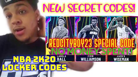 By using these redeem codes you will enjoy the latest opportunity in this game. NBA LOCKER CODES 2K REDCITYBOY23 NEXT Codes NBA 2K20 ...