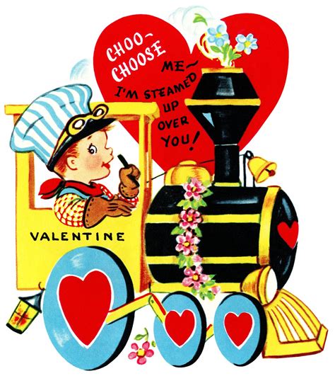 Choo Choose Me ~ Free Valentine Clip Art Old Design Shop Blog Retro