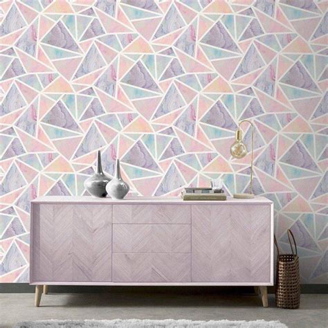 Arthouse Pastel Geometric Multi Wallpaper Wilko