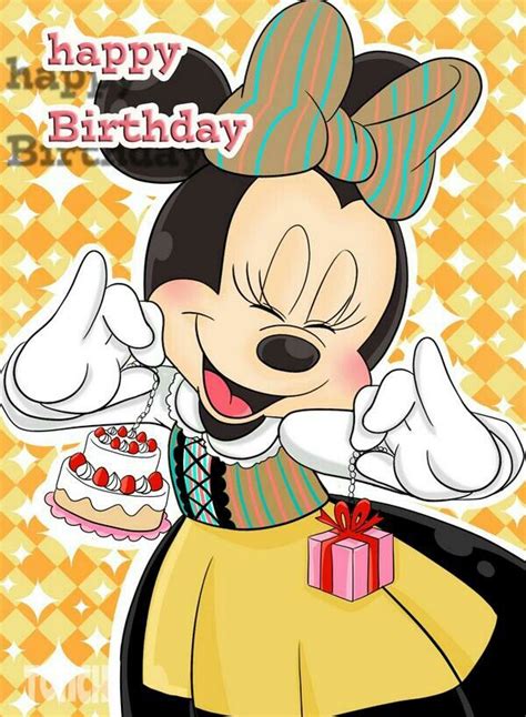 Minnie Mouse 🍾🎉💖🎉🎁🎉 Happy Birthday🍾🎉💖🎉🎁🎉 Happy Birthday Disney