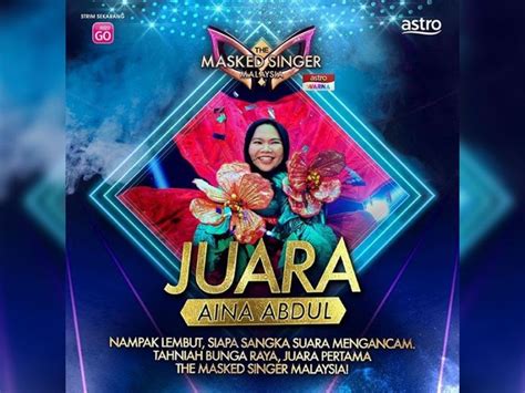 Reddit's home to discuss the masked singer on fox. Aina Abdul a.k.a. Bunga Raya is the first champion of "The ...