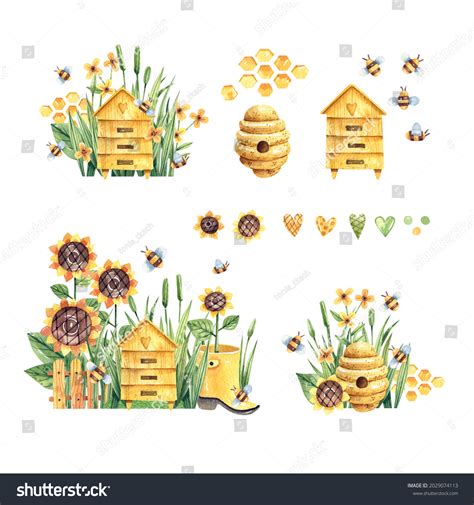 4281 Cartoon Bee Watercolor Images Stock Photos And Vectors Shutterstock
