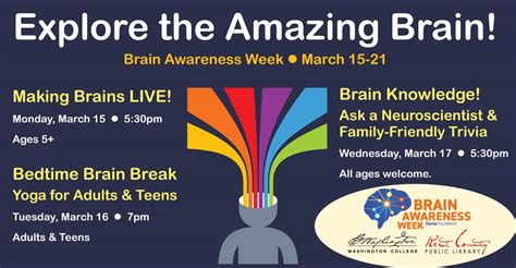 Brain Awareness Week Events For All Ages The Chestertown Spy