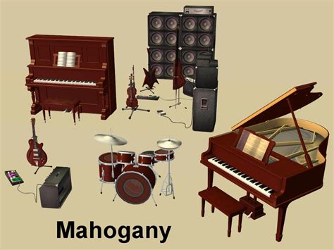Mod The Sims Musical Instrument Recolours