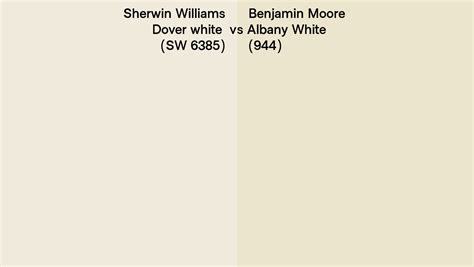 Sherwin Williams Dover White Sw 6385 Vs Benjamin Moore Albany White