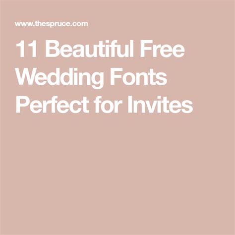 11 Beautiful Free Wedding Fonts Perfect For Invites Free Wedding Fonts