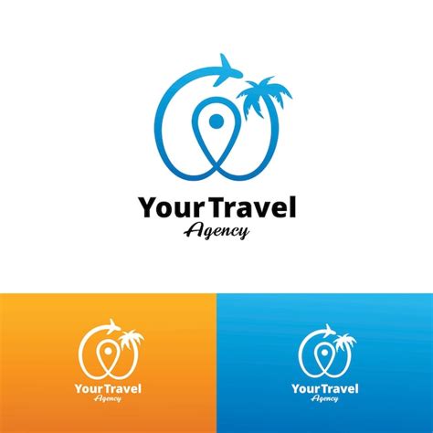 Plantilla De Diseño De Logotipo De Agencia De Viajes Vector Premium