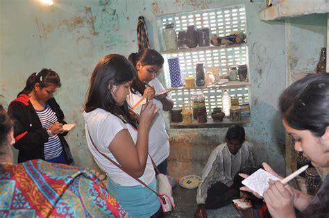 Mgd Girls School Visit To Neerja International Inc Blue Pottery Jaipur Neerja International Inc