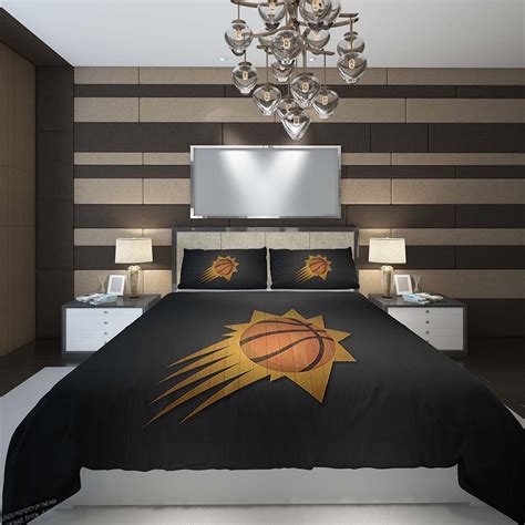 Phoenix Suns Nba Team Basketball Bedding Set Duvet Cover And Pillowcase