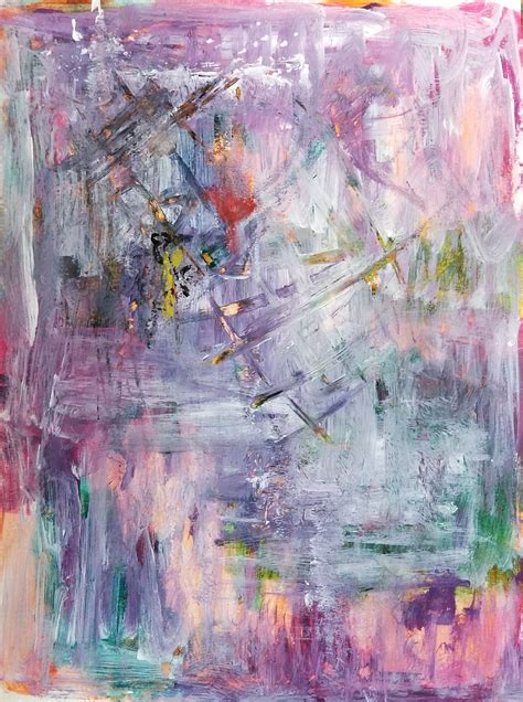 Purple Skyline Abstract Abstract Expressionism Painting