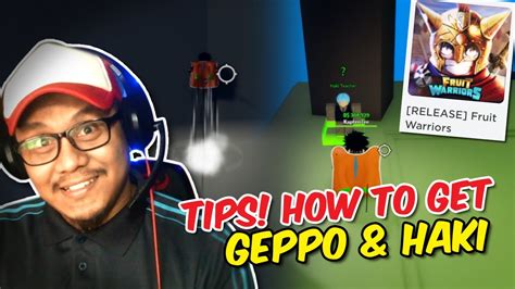 How To Get Geppo And Haki In Fruit Warriors Axiore Roblox Game Youtube