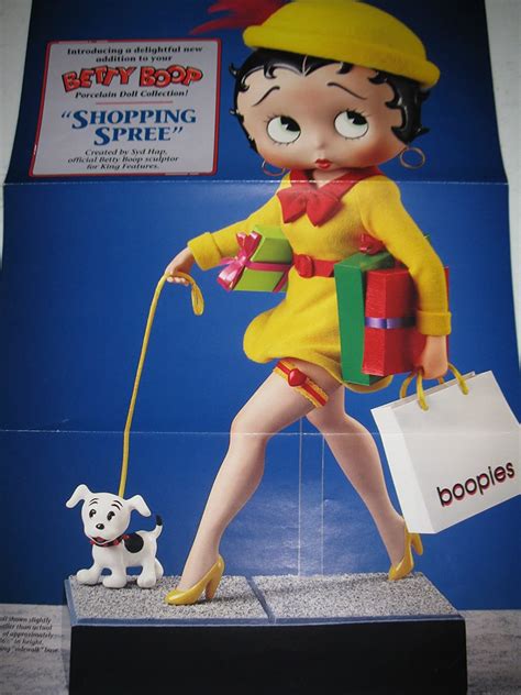 Betty Boop Porcelain Doll Shopping Spree From The Danbury