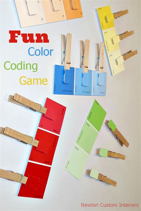 Kids apply the basics of algorithms, pattern recognition, sequences, loops and conditionals to progress through the super fun and challenging gameplay. Fun Color Coding Game - Newton Custom Interiors