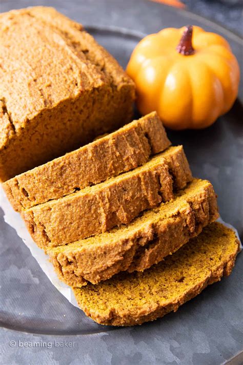 Nothing says the beginning of fall like baking with pumpkin. Easy Vegan Pumpkin Bread - Beaming Baker
