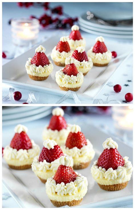 Check out this blog, and discover favorite desserts for christmas in europe. Santa's Cheese Cakes | Christmas food desserts, Individual ...