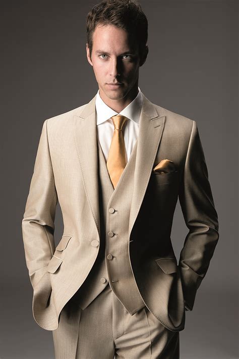 Latest Coat Pant Designs Tan Khaki Wedding Suits For Men Slim Fit 3