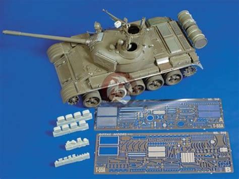 Royal Model 135 Soviet Russian T 55a Tank Update Set For Tamiya Kit