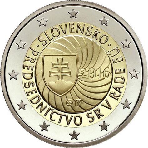 2 Euro Slovakia 2016 Eu Presidency 349 € Aurinum Online Münze
