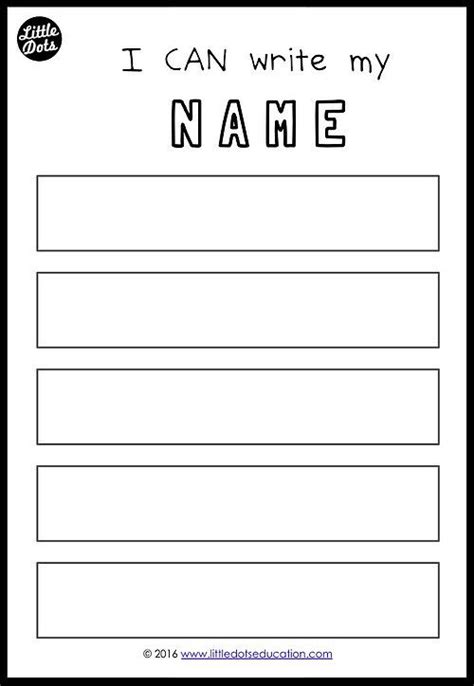 Writing Your Name Worksheet