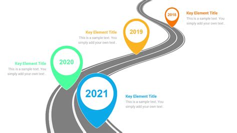 Milestone Road Map Powerpoint Template