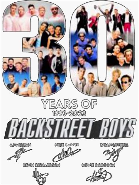 Bsb Backstreet Boys 30th Anniversary 1993 2023 Thank Memories Signed