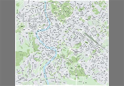 Mappa Di Roma In Formato Vettoriale Ad Alta Risoluzione