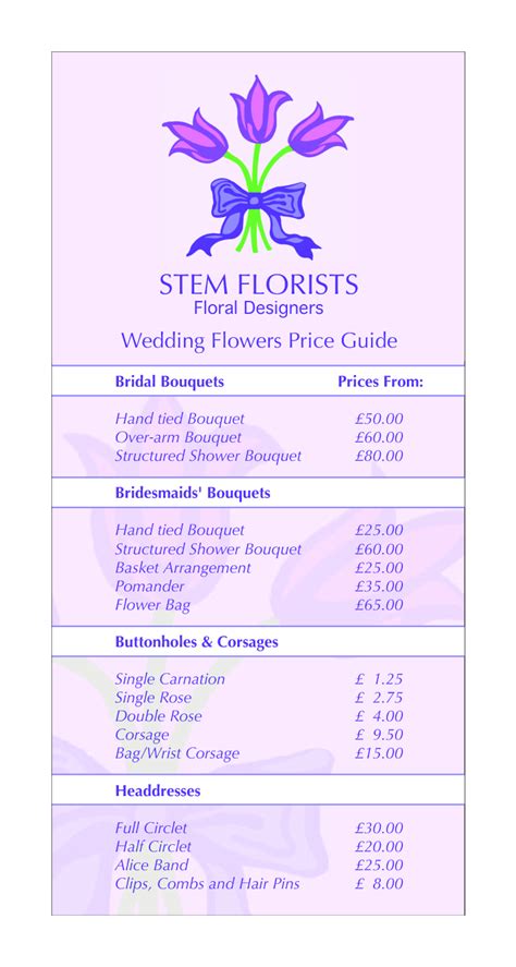 Wedding Bouquet Flowers Prices Elainewed Flowers