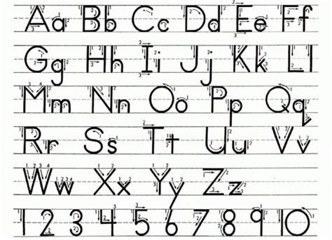 First Grade Alphabet Handwriting Worksheets
