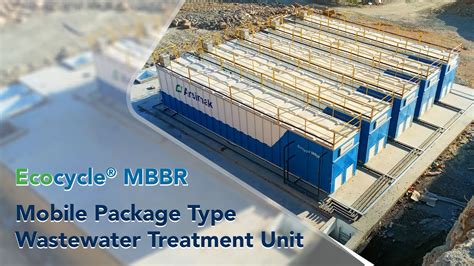 Ecocycle Mbbr Mobile Package Type Wastewater Treatment Unit Youtube