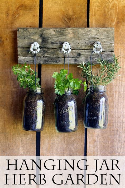 Mason Jar Hanging Herb Garden Mason Jar Crafts Love