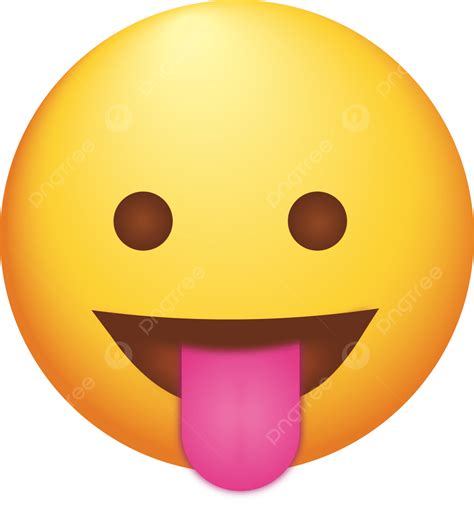 Tongue Out Emoji Clipart Png Images Face With Stuck Out Tongue Emojie