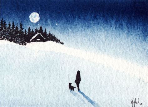 131 Best Art Watercolor Winter Christmas Images On Pinterest