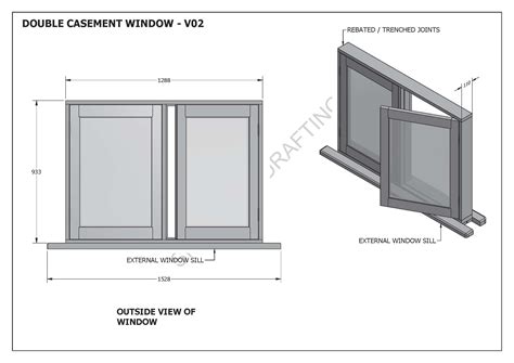 Timber Casement Windows V02 Building Plans 2d And 3d Make Your Own