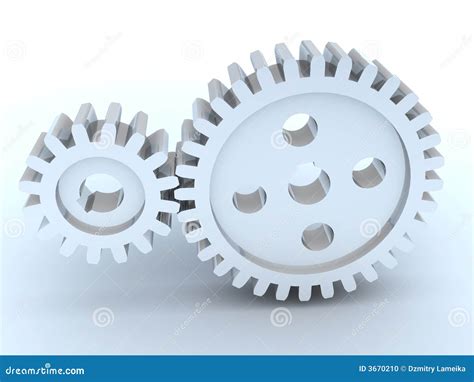 Two Gears Stock Photo Image 3670210