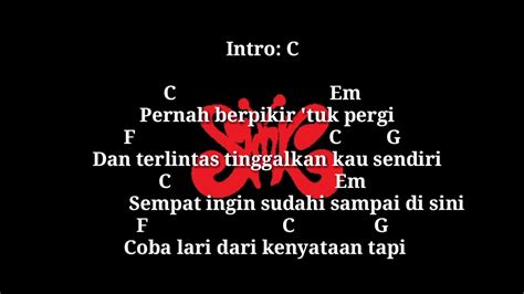 (00:20) c g rasa sakit ini sangatlah perih. Chord gitar Slank Ku Tak Bisa gampang banget untuk pemula ...