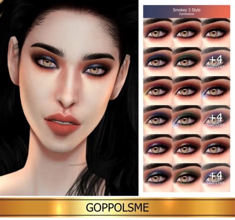 Gpme Gold Smokey 3 Style Eyeshadow P At Goppols Me Sims 4 Updates