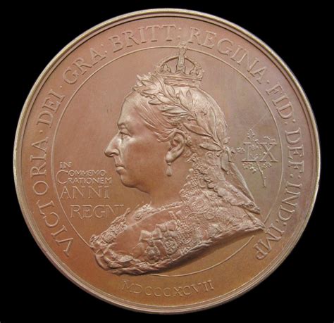 1897 Victoria Diamond Jubilee 76mm Bronze British Empire Medal By Bo