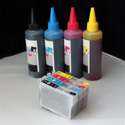 You can understand how ink flows from. Refillable #68 69 t069 w/ 400ml ink Epson stylus NX100 ...