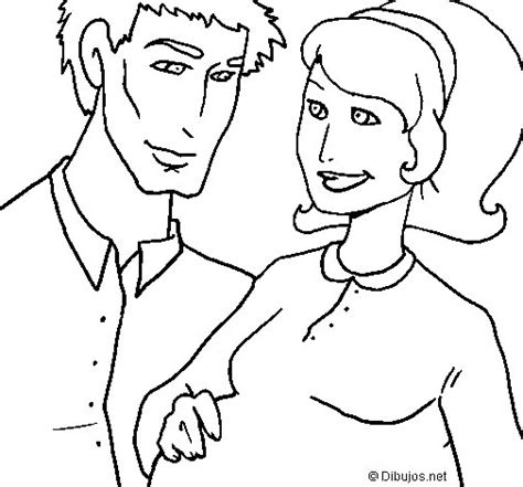 Father And Mother Coloring Page
