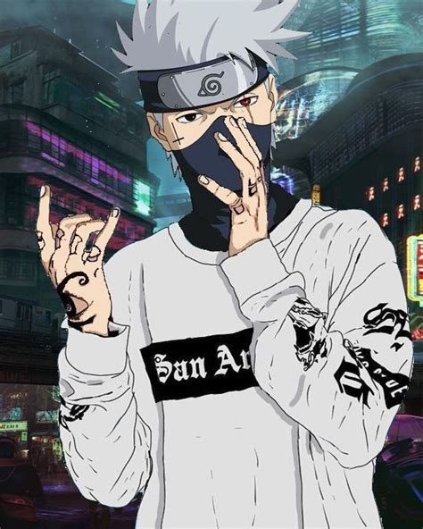 Naruto Supreme Anime Supreme Kakashi In 2021 Anime Gangster Naruto