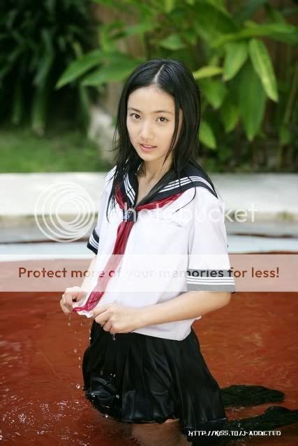 Photo Asian Babes Irie Saaya In Wet School Uniform