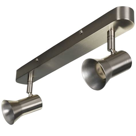 Firstlight Magnum 2 Ceiling Or Wall Spot Light Bar Brushed Steel