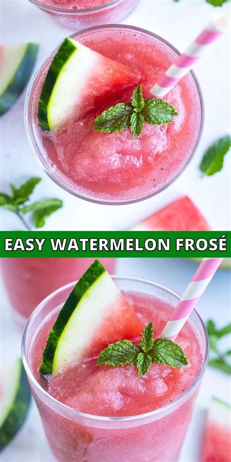 Watermelon Frosé Recipe Frozen Rosé Evolving Table Video Recipe