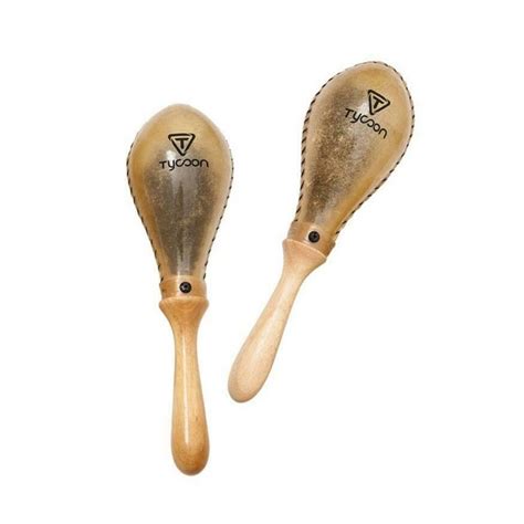 Disc Tycoon Oval Rawhide Maracas Large At Gear4music