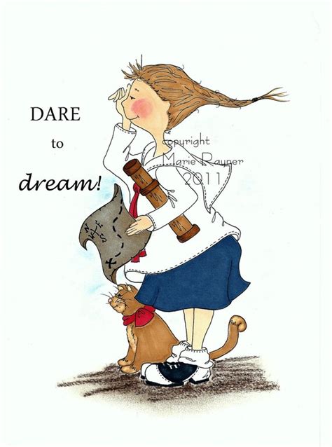 Items Similar To Dare To Dream Art Print On Etsy