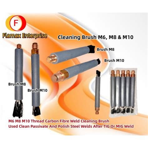 Cleaning Brush M6 M8 M10 For Welding Cleaning Machine 5pcs Shopee Malaysia